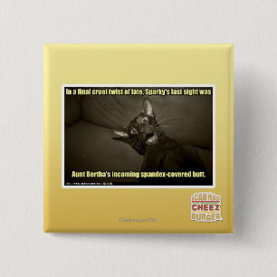 Badge Carré 5 Cm Dernière vue Sparky