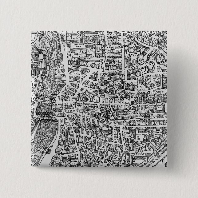 Badge Carré 5 Cm DES Ecoles de Quartier (Devant)
