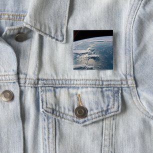 Badge Carré 5 Cm Des Nuages Autour De Sumatra, Indonésie.