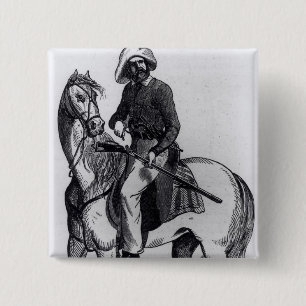 Badge Carré 5 Cm Des Texas Rangers