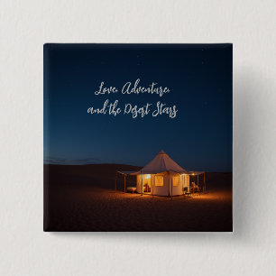 Badge Carré 5 Cm désert