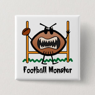 Badge Carré 5 Cm Dessin animé de sport clip art Colère Fou Monstre