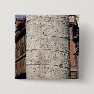 Badge Carré 5 Cm Détail de la colonne de Trajan