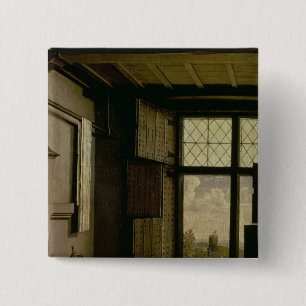 Badge Carré 5 Cm Détail de la fenêtre