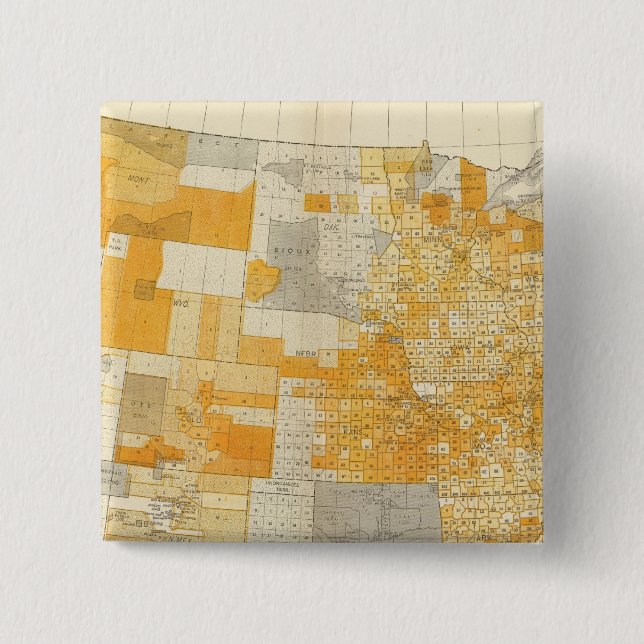 Badge Carré 5 Cm dette des pays par habitant (Devant)