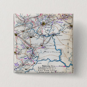 Badge Carré 5 Cm Deuxième bataille de la course de Taureau 4