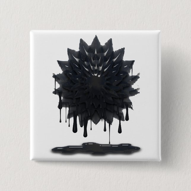 Badge Carré 5 Cm Déversement d'hydrocarbures (Devant)