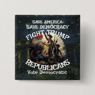 BADGE CARRÉ 5 CM DHS CBP FBI TRUMP REPUBLICAN PARTY USA AMERICA 4