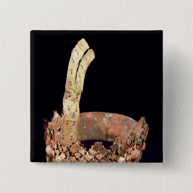Badge Carré 5 Cm Diadème, Chimu (Devant)