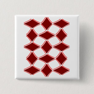 Badge Carré 5 Cm Diamants