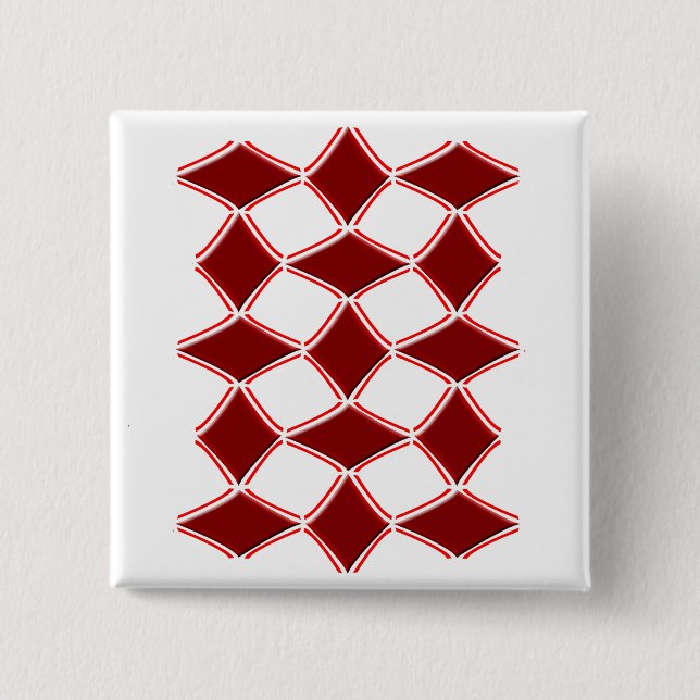 Badge Carré 5 Cm Diamants (Devant)