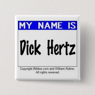 Badge Carré 5 Cm Dick Hertz