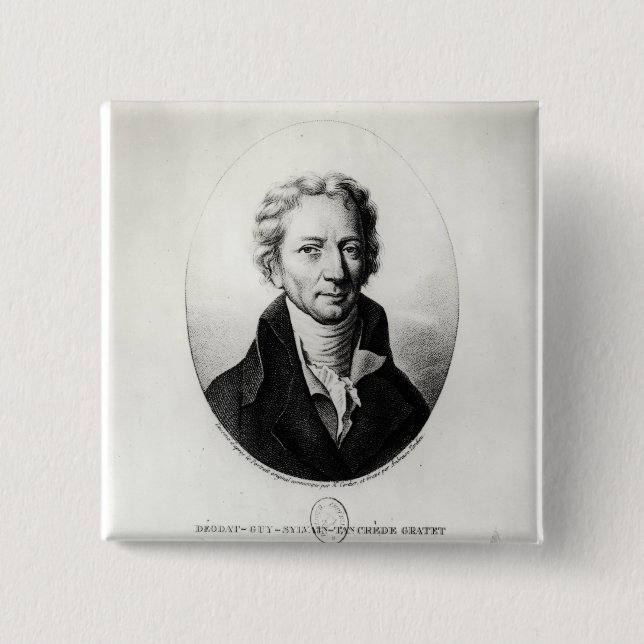 Badge Carré 5 Cm Dieudonne Dolomieu (Devant)