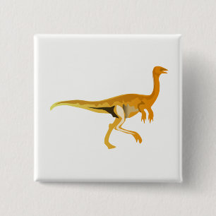 Badge Carré 5 Cm Dinosaure