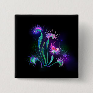 Badge Carré 5 Cm Dionaea éclatante