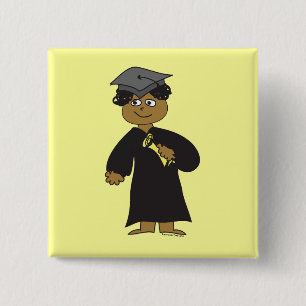 Badge Carré 5 Cm Diplômé, Ethnic Homme