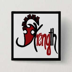 Badge Carré 5 Cm Dire de force