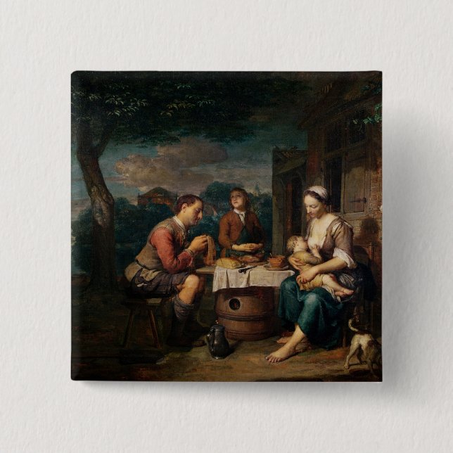 Badge Carré 5 Cm Dire la grâce (Devant)