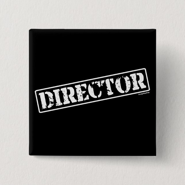 Badge Carré 5 Cm Directeur Stamp (Devant)