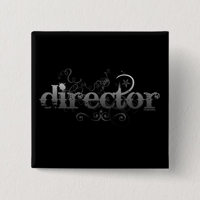 Badge Carré 5 Cm Directeur urbain (Devant)