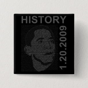 Badge Carré 5 Cm discours d'inauguration avec l'image embeded