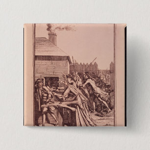 Badge Carré 5 Cm Distribution de pain au Louvre