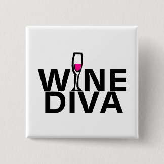 Badge Carré 5 Cm Diva de vin