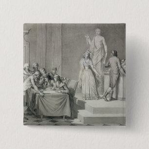 Badge Carré 5 Cm Divorce républicain