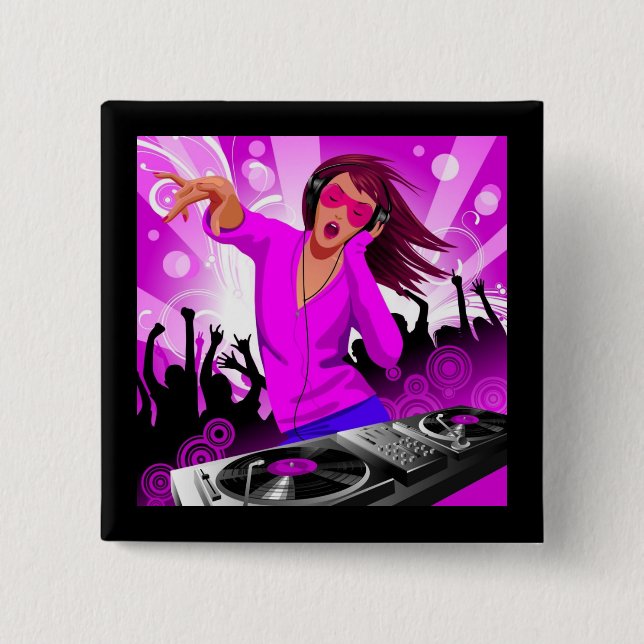 Badge Carré 5 Cm dj-5-1024x1024 (Devant)