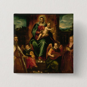 Badge Carré 5 Cm Doge Alvise Mocenigo et famille
