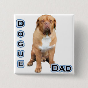 Badge Carré 5 Cm Dogue Papa 4