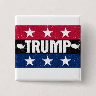 Badge Carré 5 Cm Donald Trump