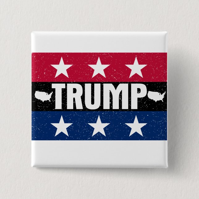 Badge Carré 5 Cm Donald Trump (Devant)