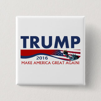 Badge Carré 5 Cm Donald Trump 2016
