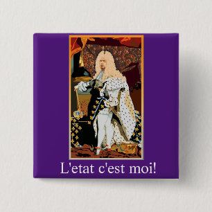 Badge Carré 5 Cm Donald Trump Sun KIng