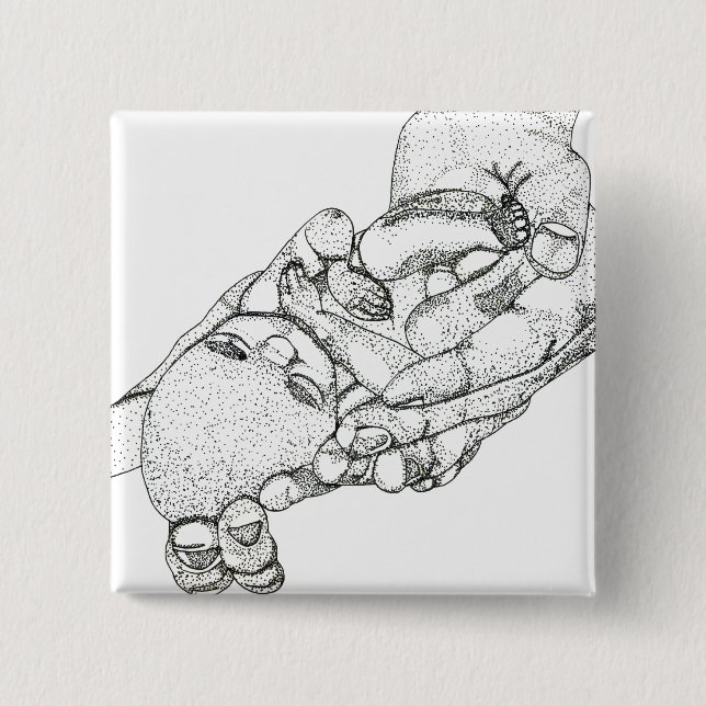 Badge Carré 5 Cm Donnez-moi un choix en me donnant la vie (Devant)