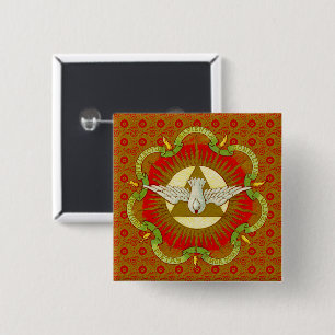 Badge Carré 5 Cm Dons du Saint-Esprit (BK 026) Square
