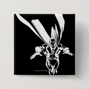 Badge Carré 5 Cm Dr Fate Flying Outline