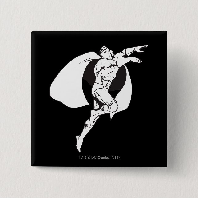 Badge Carré 5 Cm Dr. Fate Soaring Outline (Devant)