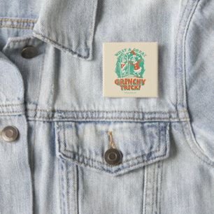 Badge Carré 5 Cm Dr. Seuss   Quel super tour de Grinch !