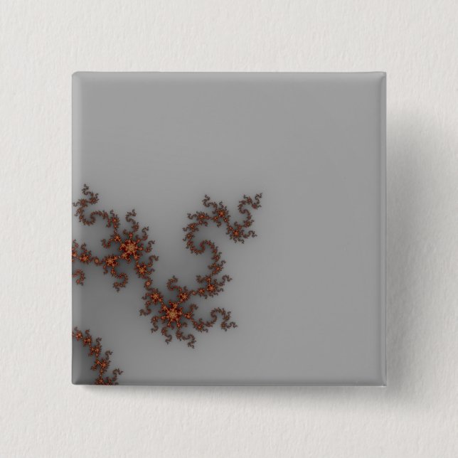 Badge Carré 5 Cm Dragonthing - Fractal (Devant)