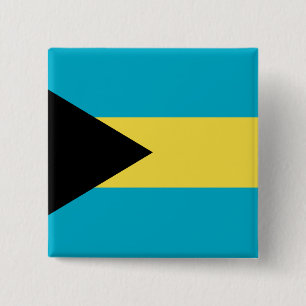 Badge Carré 5 Cm Drapeau Bahamas
