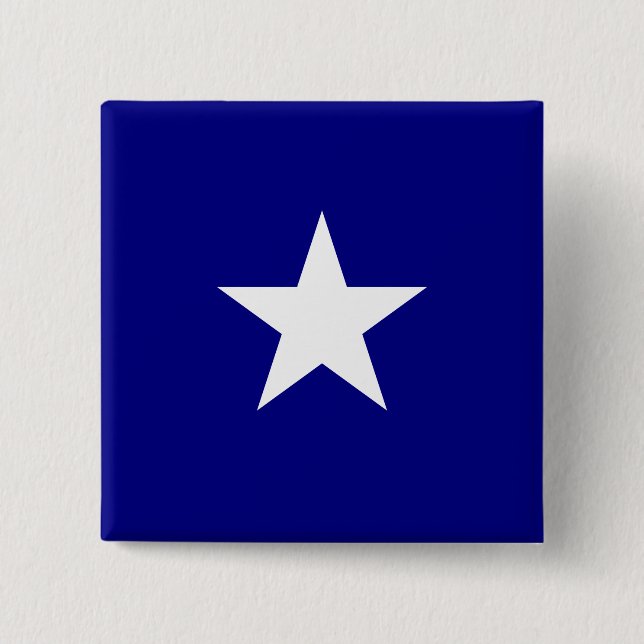 Badge Carré 5 Cm Drapeau bleu Bonnie (Devant)