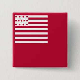 Badge Carré 5 Cm Drapeau de Brandywine