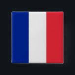 Badge Carré 5 Cm Drapeau de France, Drapeau national de Tricolor<br><div class="desc">Drapeau de la France, Drapeau national de Tricolor. Le drapeau national de France est un drapeau tricolore avec trois bandes verticales de couleur bleue (côté du treuil), blanche et rouge. Il est connu des anglophones comme le Tricolor français ou simplement le Tricolor. Vous pouvez personnaliser davantage la conception si vous...</div>