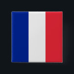 Badge Carré 5 Cm Drapeau de la France<br><div class="desc">Drapeau de la France</div>
