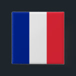 Badge Carré 5 Cm Drapeau de la France<br><div class="desc">Drapeau de la France</div>