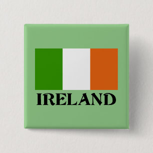 Badge Carré 5 Cm Drapeau de l'Irlande