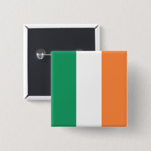 Badge Carré 5 Cm Drapeau de l'Irlande : Bannière irlandaise, Royaum