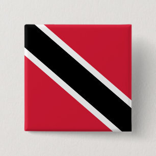 Badge Carré 5 Cm Drapeau de Trinité-et-Tobago